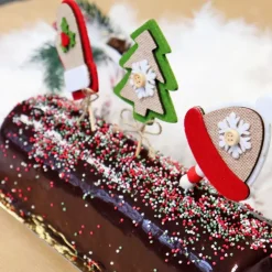 3 Décors De Noël Assortis En Feutrine Theme 3