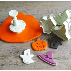 4 Découpoirs Éjecteurs Halloween Patisdecor