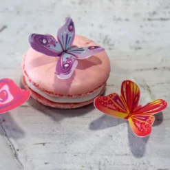 17 Papillons 3D Comestibles En Azyme Assortis Patisdecor