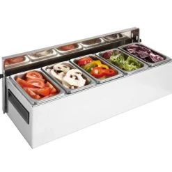 Bac De Stockage Inox Avec 5 Bacs Gn1/9 Condibox