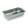 Bac Gastronorme Inox Poignées Escamotables Gn 2/3