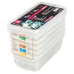 Bacs Modulus Rigides En Polypropylene Gn 1/3 Avec Couvercles (X5)