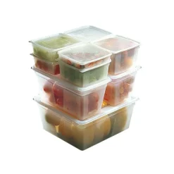 Bacs Modulus Rigides En Polypropylene Gn 1/2 Avec Couvercles (X4)