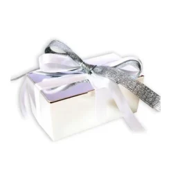 Ballotin Argent, Interieur Blanc (X 50)