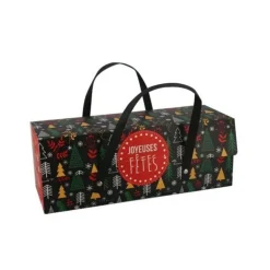 Boite A Bûche A Poignées Scandinave Patisdecor