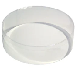 Boite Confiseur Ronde Transparente - Hauteur 6 Cm