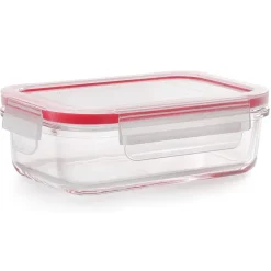 Boite De Conservation Rectangulaire En Verre Avec Couvercle