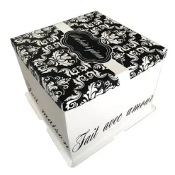 Boite Patissiere Arabesques 36 X 36 X 28 Cm Patisdecor