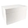Boite Patissiere Blanche 21 X 31 X H 20 Cm Patisdecor