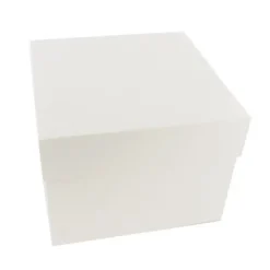 Boite Patissiere Blanche 41 X 41 X H 22 Cm Patisdecor
