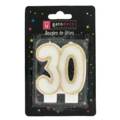 Bougie Anniversaire 30 Ans Patisdecor