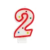 Bougie Anniversaire Chiffre Fiesta 2 Patisdecor