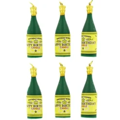 Bougie Bouteille De Champagne Patisdecor (X 6)