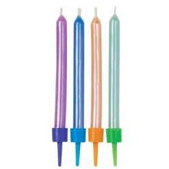 Bougies Nacrees Pastelles Wilton (X 10)