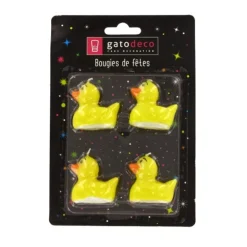 Bougies Petits Canards Patisdecor (X 4)