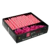Bougies Torsadees 8 Cm Et Bobeches Roses Patisdecor (X 70)