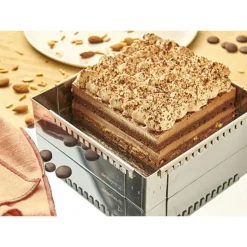 Cadre A Entremets Extensible Inox Carre 16 A 30 Cm De Buyer