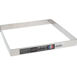 Cadre A Patisserie Inox H 2 Cm - 20 X 20 Cm Patisdecor