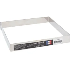 Cadre A Patisserie Inox H 2 Cm - 16 X 16 Cm Patisdecor