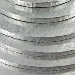 Cake Drums Ronds Argent Patisdecor (Serie De 6)