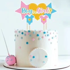 Cake Topper Assortis Theme Gender Reveal