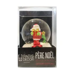 Cake Topper Boule A Neige Pere Noël