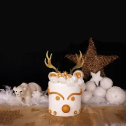 Cake Topper Cerf Dores