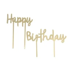 Cake Topper Happy Birthday Dore