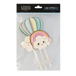 Cake Toppers Nuages Et Montgolfiere