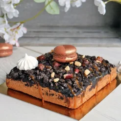 Cartons Carres Or/Noir 14 X 14 Cm Patisdecor (X5)