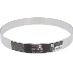 Cercle A Entremets Inox H 3,5 Cm 28 Cm Patisdecor