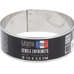Cercle A Entremets Inox H 3,5 Cm 10 Cm Patisdecor