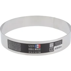Cercle A Mousse Inox H 4,5 Cm 24 Cm Patisdecor