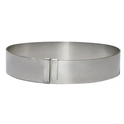 Cercle A Patisserie Extensible Inox 18 A 36 Cm H 3 Cm De Buyer