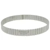 Cercle A Tarte Cannele Et Perfore Inox H 3 Cm De Buyer