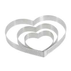Cercle A Tarte Coeur Perfore Inox H 2 Cm De Buyer