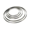 Cercle A Tarte Inox A Bords Roules H 2 Cm