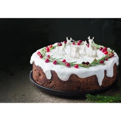 Cerf Et Biche Blancs Sur Pique Patisdecor (X2)