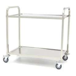Chariot De Service Inox 2 Niveaux