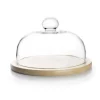 Cloche A Fromage Bambou Couvercle Verre