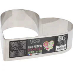Coeur A Mousse Inox H 4,5 Cm L 16 Cm Patisdecor