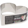 Coeur A Mousse Inox H 4,5 Cm L 12 Cm Patisdecor