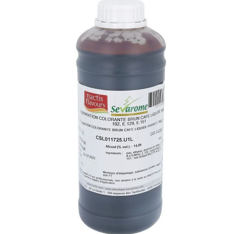 Colorant Liquide Hydrosoluble Brun Cafe 1L