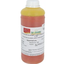 Colorant Liquide Hydrosoluble Jaune Citron 1L
