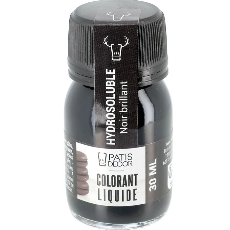 Colorant Liquide Hydrosoluble Noir Brillant 30 Ml