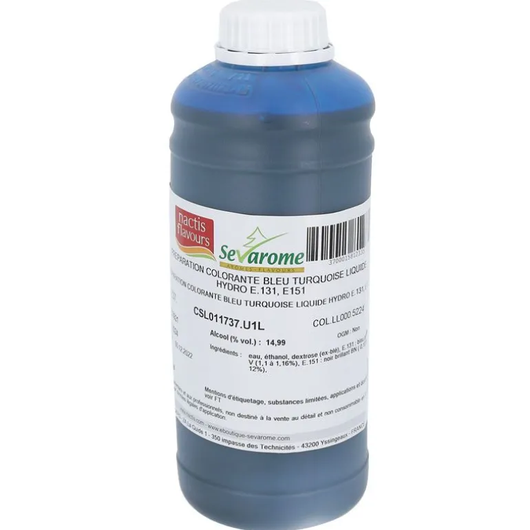 Colorant Liquide Hydrosoluble Bleu Turquoise 1L