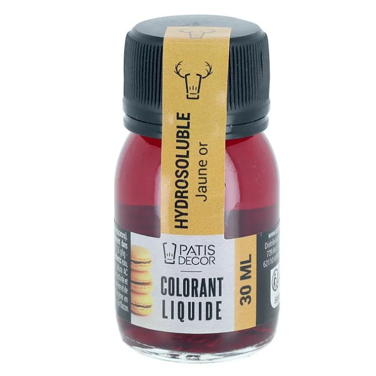 Colorant Liquide Hydrosoluble Jaune Or 30 Ml