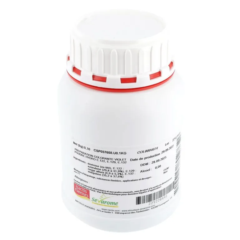 Colorant Poudre Alimentaire Violet 100 G