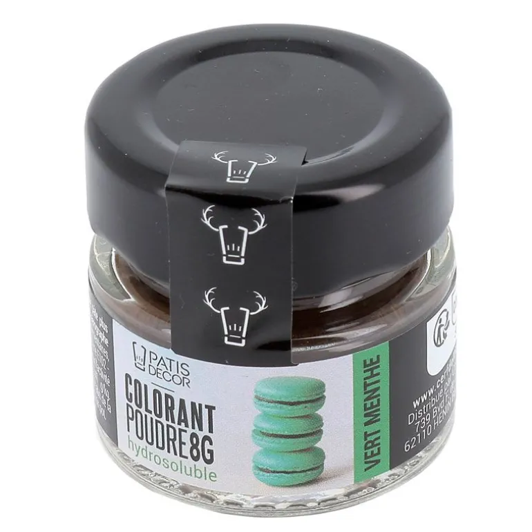 Colorant Poudre Hydrosoluble Vert Menthe 8 G