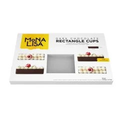 Coupelle Chocolat Noir Rectangulaire (X20)